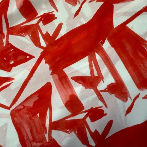 ALICE + OLIVIA Abstract Silk Sleeveless Top - Picture 6 of 6